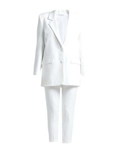 Yes London Woman Suit White Size 10 Polyester, Elastane