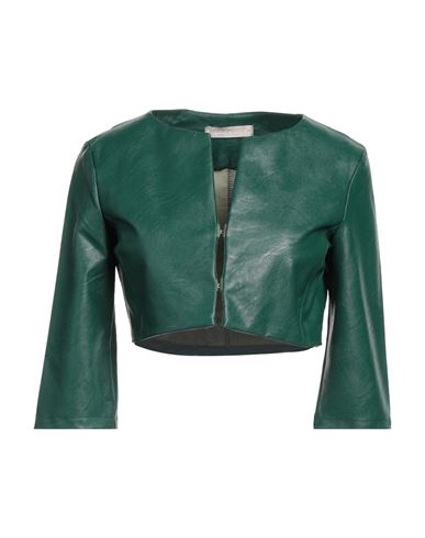 Rinascimento Woman Suit Jacket Dark Green Size L Viscose, Polyurethane Resin