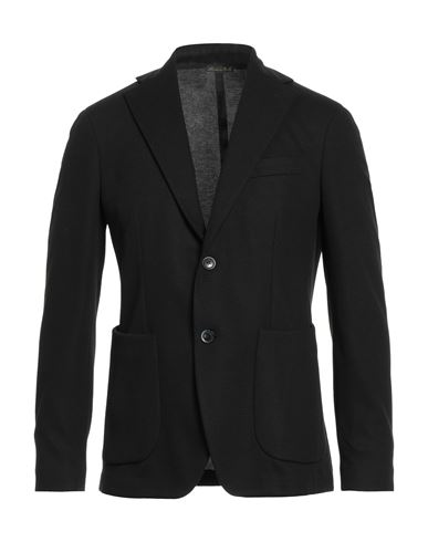 Stilogia Man Blazer Black Size 42 Polyester, Viscose, Elastane