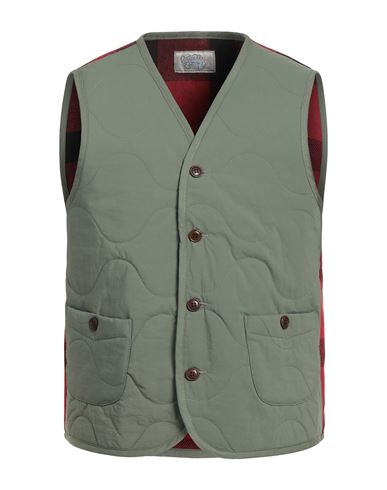 Chesapeake's Man Vest Military Green Size L Polyester, Wool