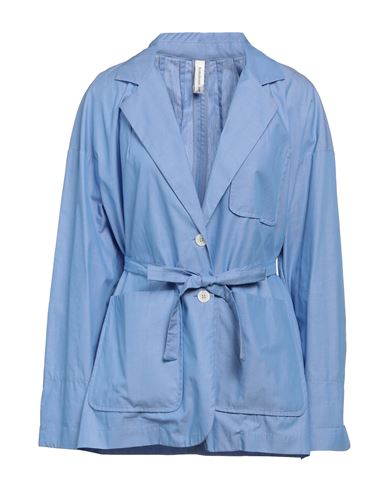Tensione In Woman Suit Jacket Pastel Blue Size M Cotton