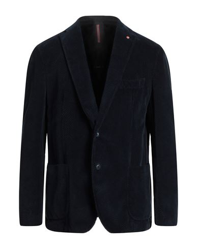 Jerry Key Man Suit Jacket Midnight Blue Size 44 Cotton, Elastane