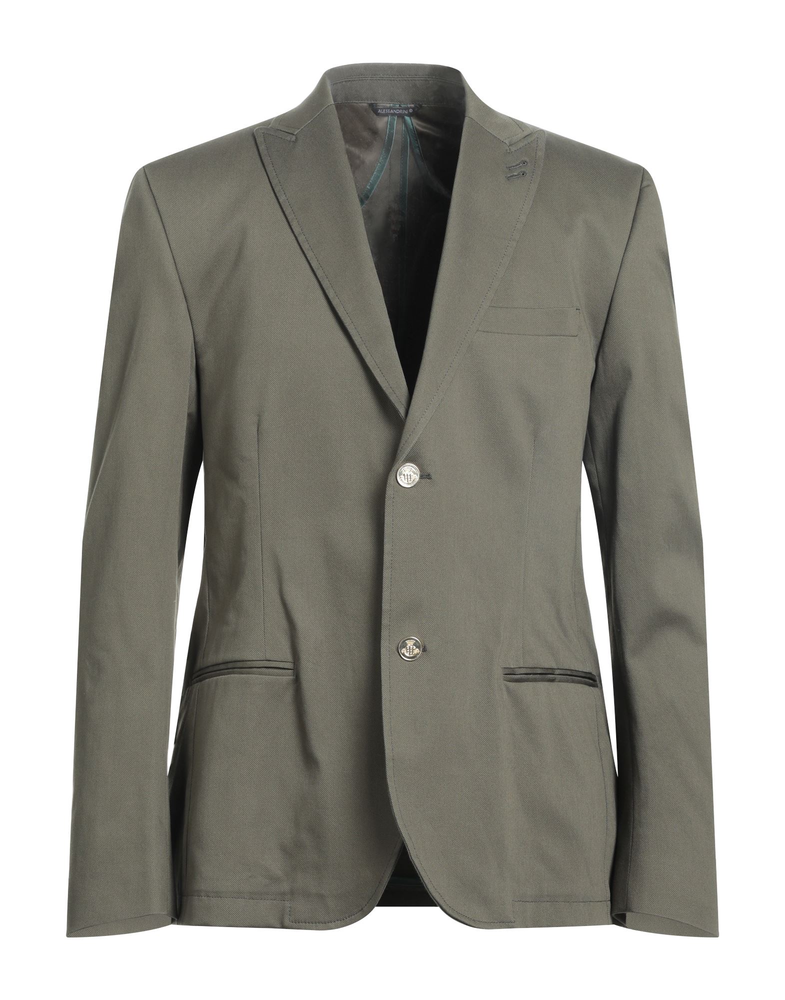 Grey Daniele Alessandrini Suit Jackets In Green