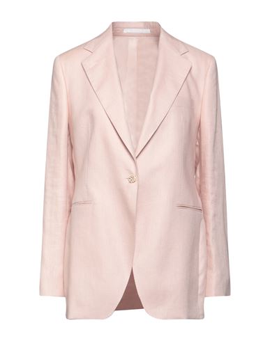 Tagliatore 02-05 Woman Suit Jacket Light Pink Size 10 Linen