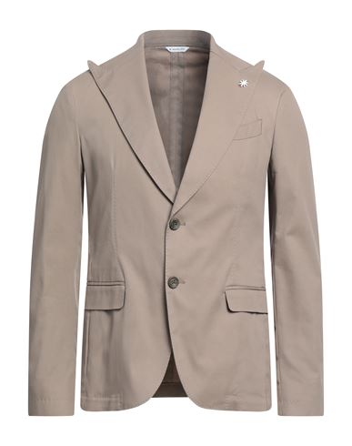 Manuel Ritz Man Suit Jacket Brown Size 38 Cotton, Elastane
