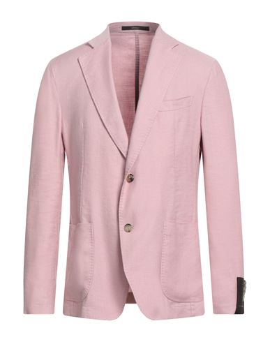 Windsor . Man Blazer Pink Size 36 Linen, Lyocell, Elastane In Pink
