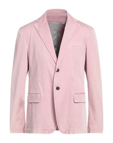Dondup Man Blazer Pastel Pink Size 36 Cotton, Elastane