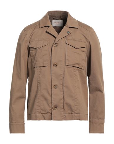 Officina 36 Man Suit Jacket Camel Size Xxl Cotton, Elastane In Beige