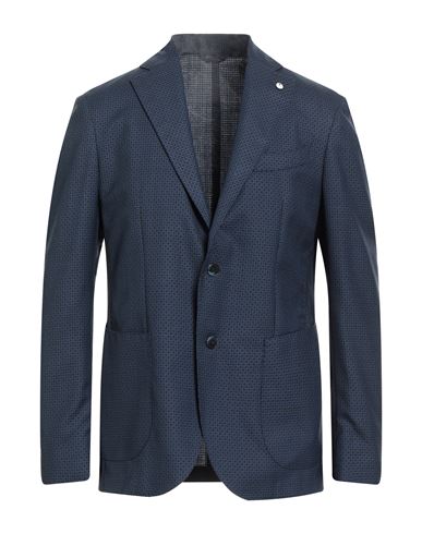 L.b.m 1911 L. B.m. 1911 Man Blazer Navy Size 40 Wool In Blue