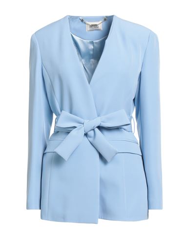 Fracomina Collection Woman Blazer Sky Blue Size Xl Polyester, Elastane