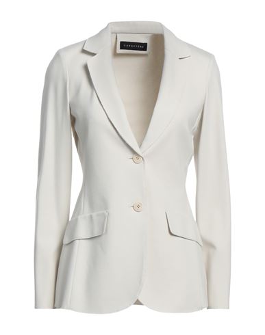 Caractere Caractère Woman Suit Jacket Ivory Size 6 Polyester, Polyamide, Elastane In White