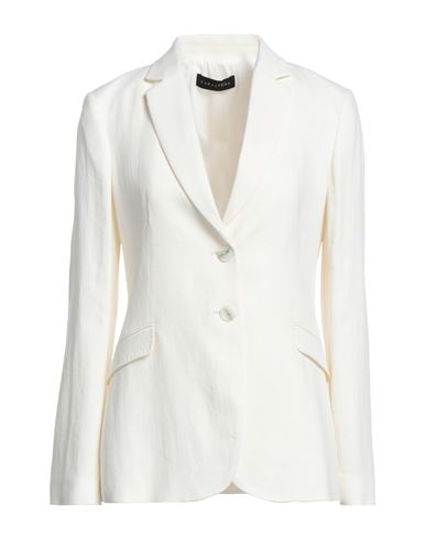 Caractere Caractère Woman Suit Jacket White Size 10 Viscose, Polyamide, Elastane