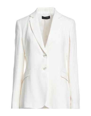 Caractere Caractère Woman Suit Jacket White Size 10 Viscose, Polyamide, Elastane In White