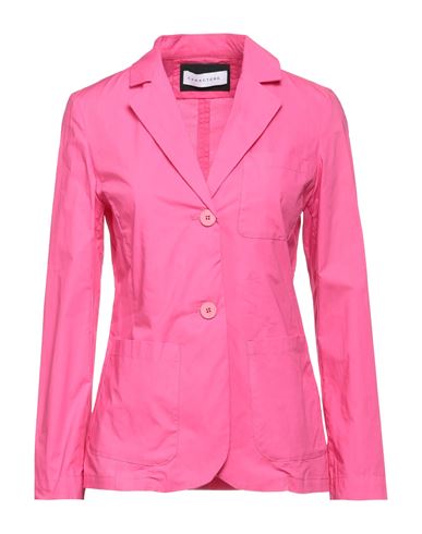 Caractere Caractère Woman Blazer Fuchsia Size 4 Cotton In Pink