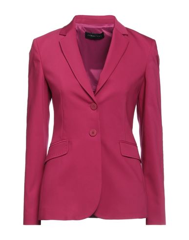 Caractere Caractère Woman Suit Jacket Magenta Size 8 Polyester, Polyamide, Elastane In Magenta