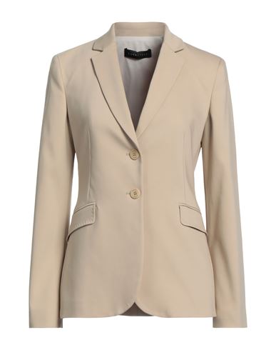 Caractere Caractère Woman Suit Jacket Beige Size 4 Cotton, Polyamide, Elastane In Beige