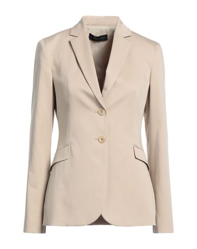 Caractere Caractère Woman Suit Jacket Beige Size 4 Cotton, Polyamide, Elastane