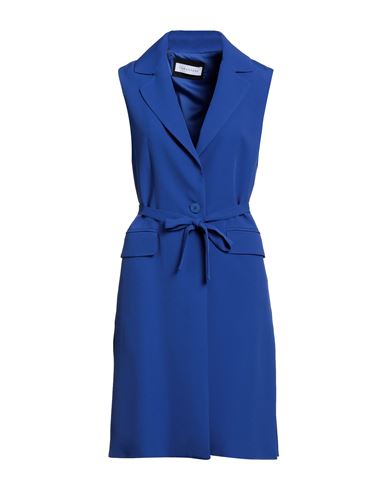 Caractere Caractère Woman Suit Jacket Bright Blue Size 8 Viscose, Polyester