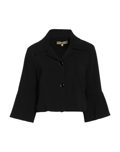 Mirella Matteini Woman Blazer Black Size 10 Polyester, Elastane