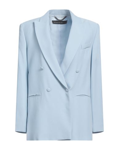Federica Tosi Woman Blazer Light Blue Size 10 Acetate, Viscose, Polyester