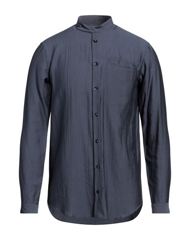 Giorgio Armani Man Shirt Midnight Blue Size 14 ½ Lyocell, Polyester