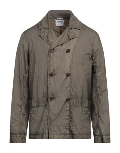 ASPESI ASPESI MAN OVERCOAT & TRENCH COAT MILITARY GREEN SIZE L POLYAMIDE 