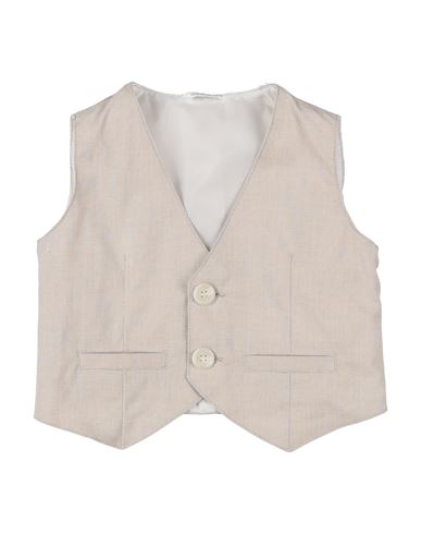 Minibanda By Sarabanda Babies'  Newborn Boy Tailored Vest Beige Size 3 Cotton, Elastane