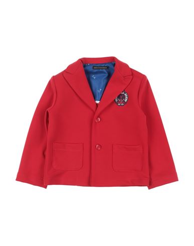 DANIELE ALESSANDRINI DANIELE ALESSANDRINI TODDLER BOY BLAZER RED SIZE 5 COTTON, NYLON, ELASTANE 