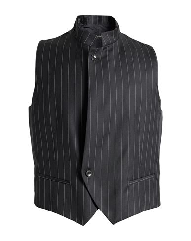 Shop Emporio Armani Man Tailored Vest Black Size 44 Virgin Wool