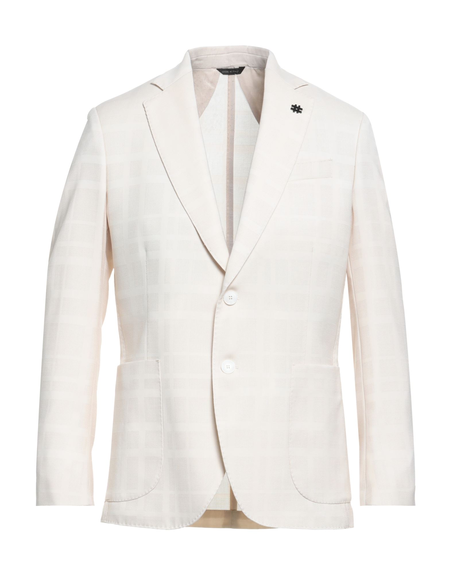Alessandro Dell'acqua Man Suit Jacket Beige Size 44 Virgin Wool