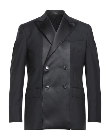 Costume National Man Suit Jacket Black Size 38 Virgin Wool