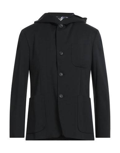 Ungaro Man Suit Jacket Black Size 38 Cotton, Polyamide, Elastane, Polyester
