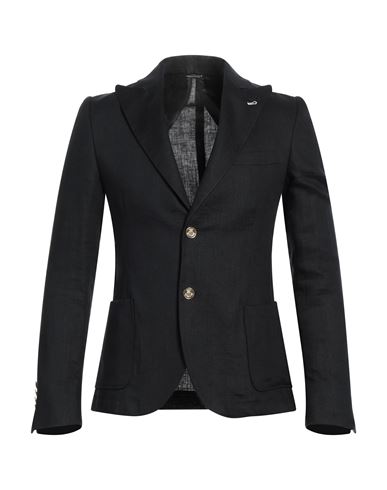 Grey Daniele Alessandrini Man Suit Jacket Steel Grey Size 42 Linen