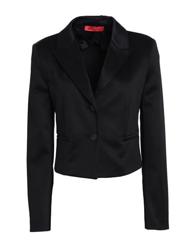 Max & Co . Woman Blazer Black Size Xl Polyester, Cotton