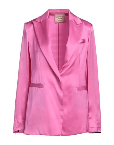 True Royal Woman Suit Jacket Fuchsia Size 4 Viscose In Pink