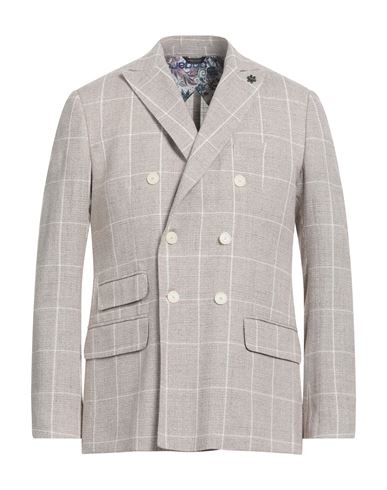 Ungaro Man Suit Jacket Beige Size 44 Cotton, Linen, Polyamide, Elastane, Polyester