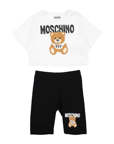 Moschino Kid Babies'  Toddler Girl Co-ord White Size 6 Cotton, Elastane