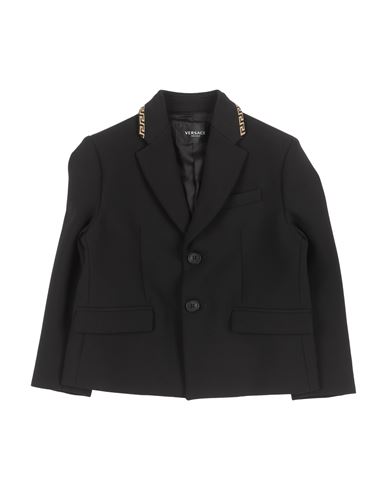 Versace Young Babies'  Toddler Boy Suit Jacket Black Size 6 Polyester, Viscose, Cotton, Elastane