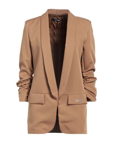 Odi Et Amo Woman Suit Jacket Camel Size Onesize Cotton In Beige