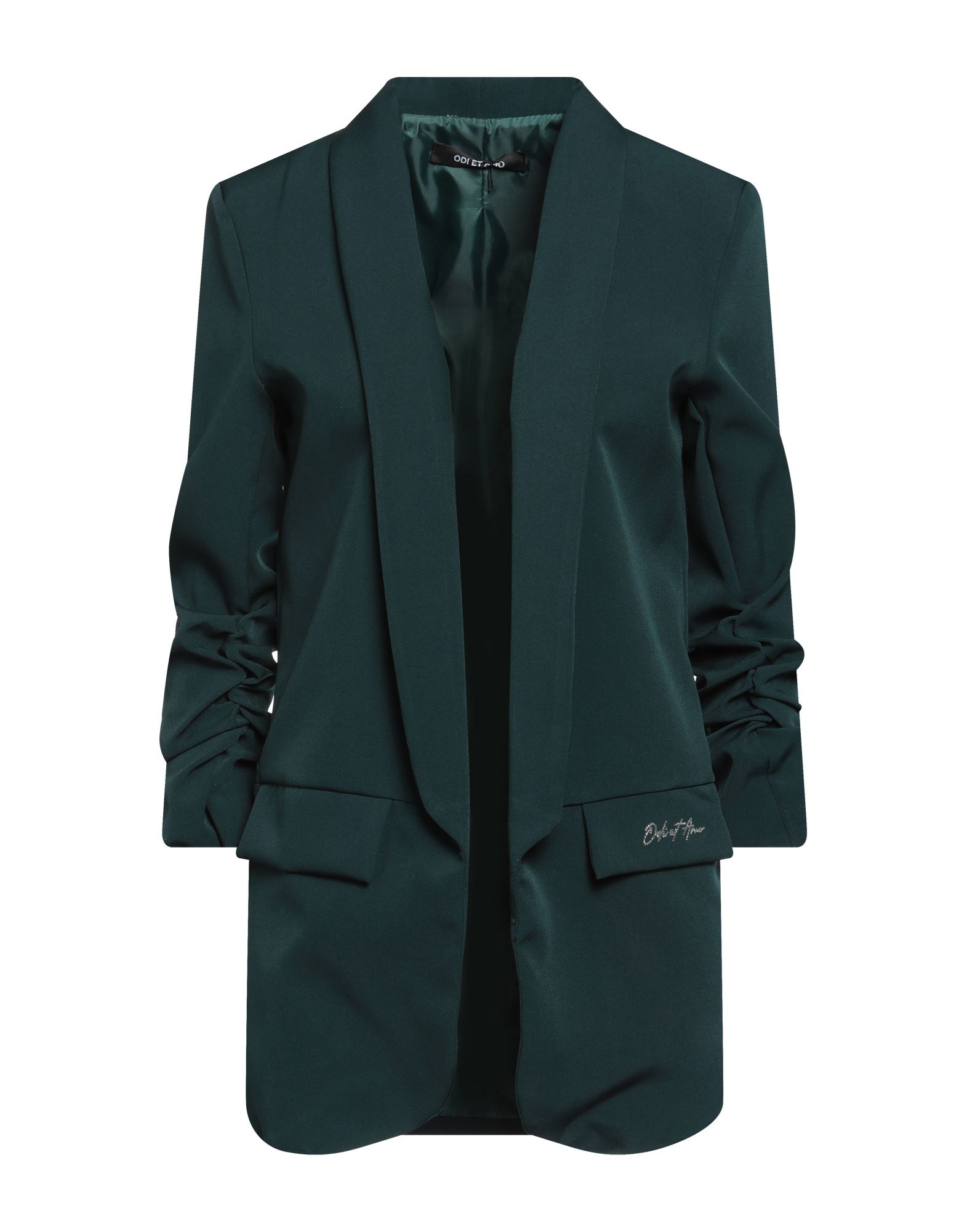 ODI ET AMO ODI ET AMO WOMAN BLAZER DARK GREEN SIZE ONESIZE COTTON