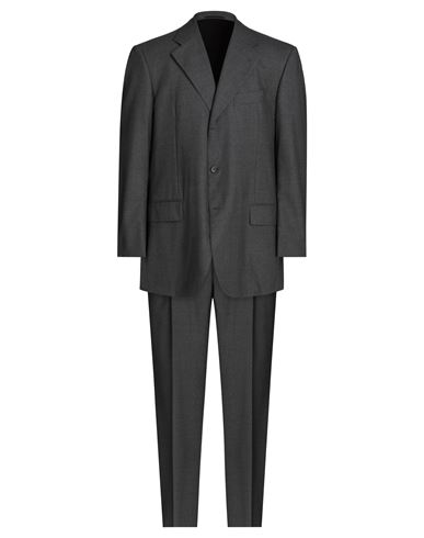 Abla Man Suit Lead Size 46 Wool In Grey