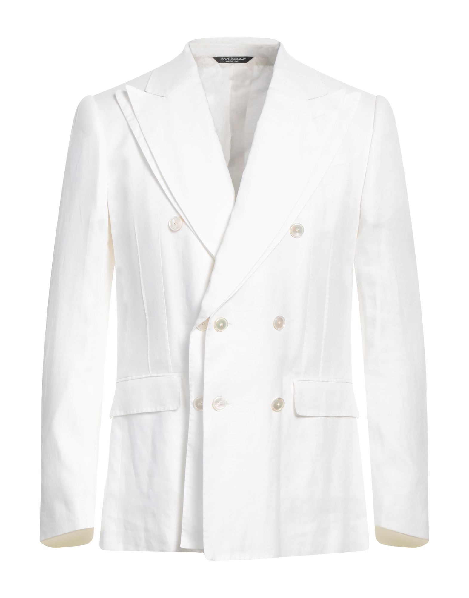 Dolce & Gabbana Man Blazer White Size 36 Linen