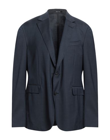Dunhill Man Suit Jacket Midnight Blue Size 46 Wool