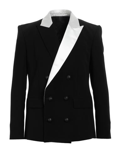 Balmain Man Blazer Black Size 42 Viscose, Acetate, Polyester, Silk