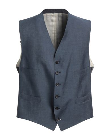 Dunhill Man Tailored Vest Pastel Blue Size 40 Wool, Mohair Wool