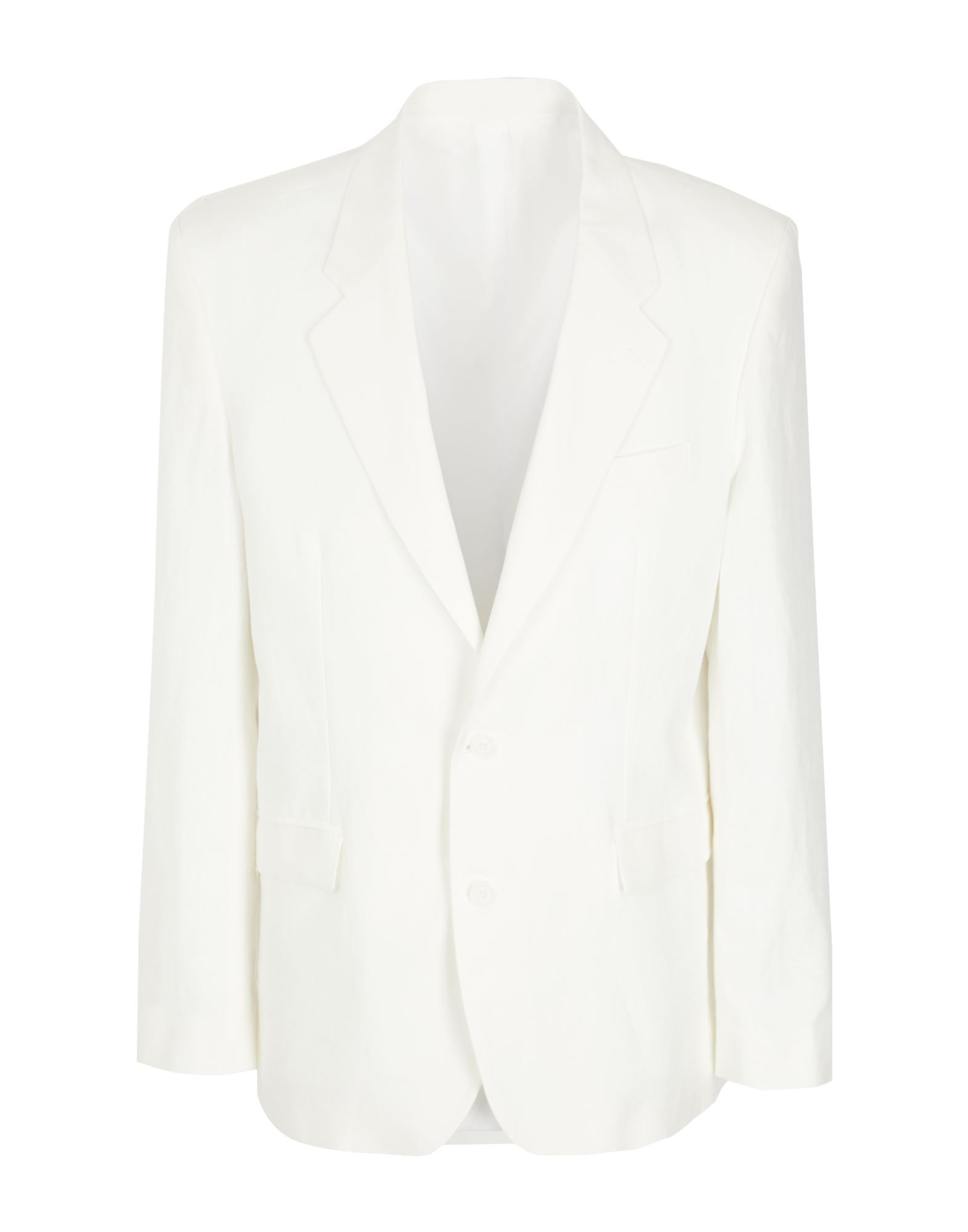 Shop 8 By Yoox Linen Oversize Single-breast Blazer Man Blazer White Size 42 Linen