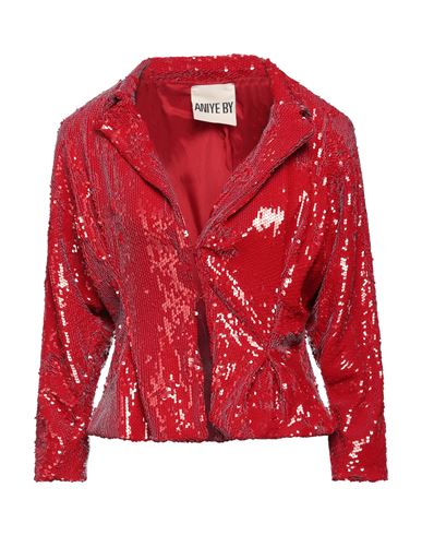 Aniye By Woman Blazer Red Size S Polyester, Elastane