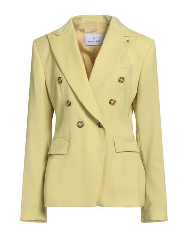 Manuel Ritz Woman Blazer Lime Green Size 10 Polyester, Elastane In Green