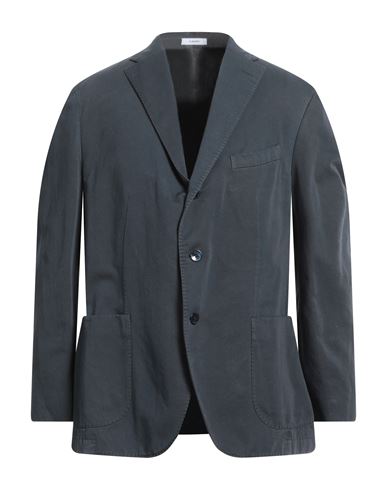 Boglioli Man Suit Jacket Midnight Blue Size 46 Cotton, Linen