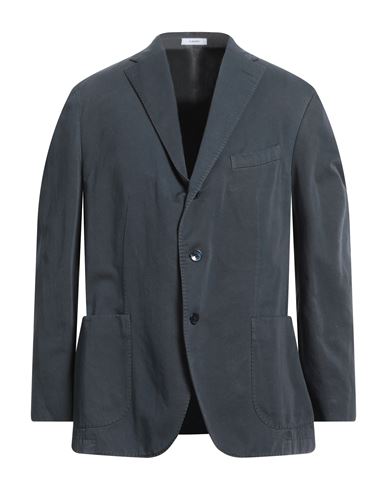 Boglioli Man Suit Jacket Midnight Blue Size 46 Cotton, Linen